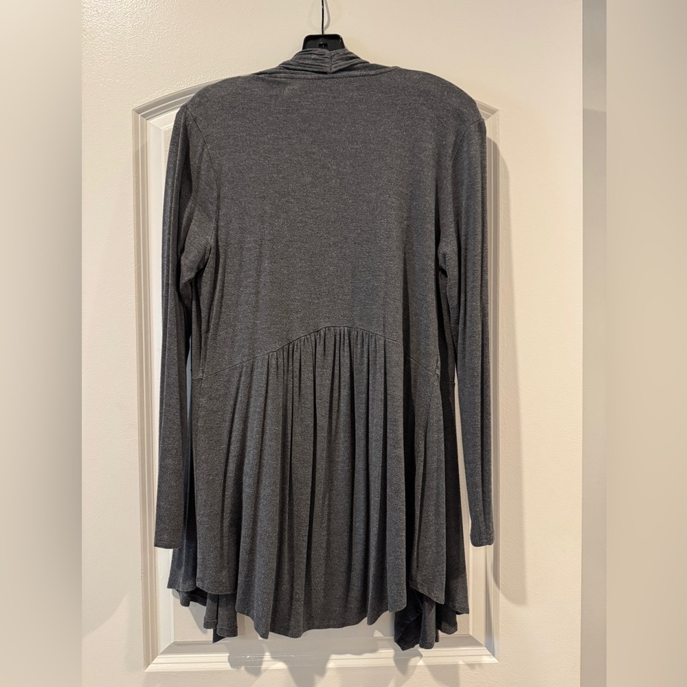 Soma Charcoal Drape Cardigan - Picture 4 of 5